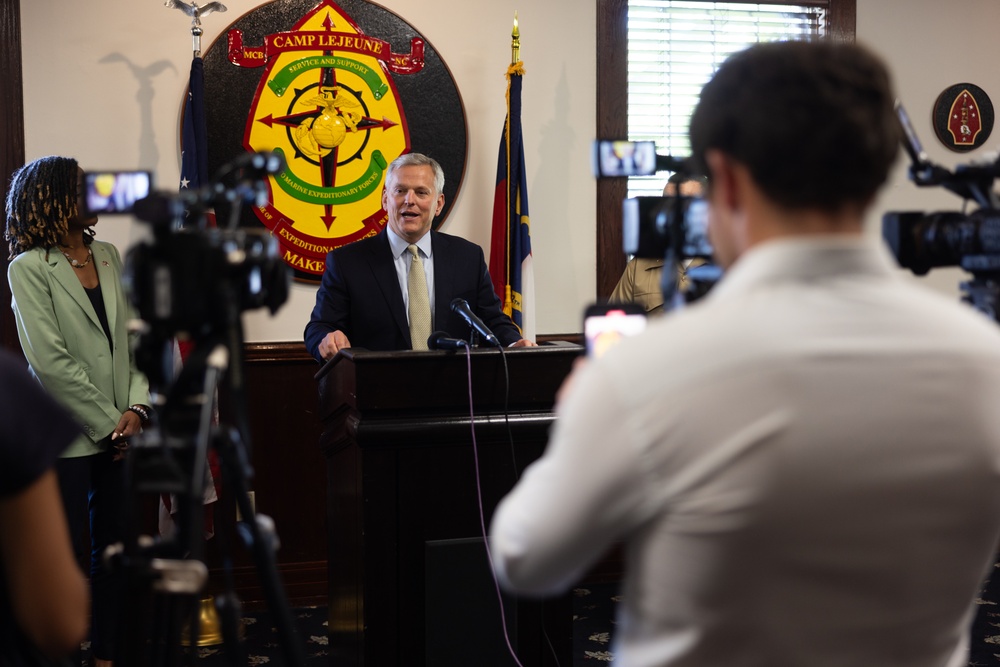 NC Governor Josh Stein's First Visit to Camp Lejeune
