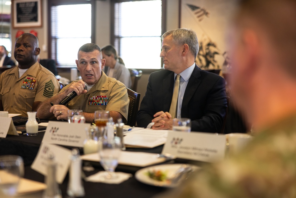 NC Governor Josh Stein's First Visit to Camp Lejeune