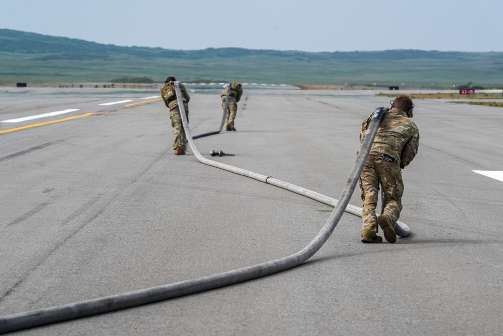 Arctic Edge 25: 27 SOW performs FARP with F-35B Lightning II Joint Strike Fighter