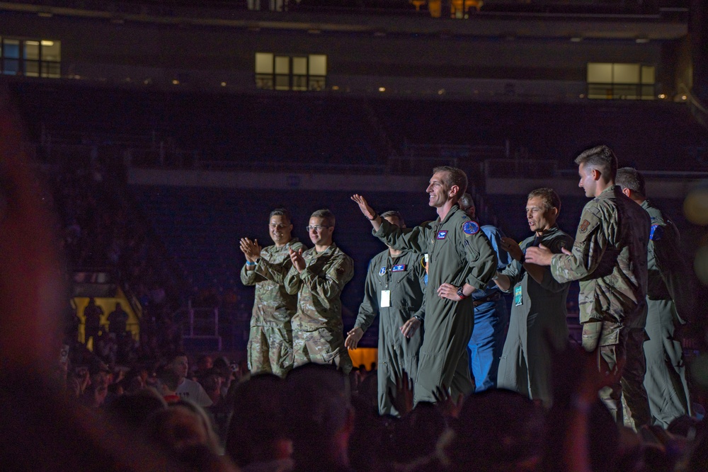 114th Fighter Wing conducts flyover for South Dakota State University Jacks Bash