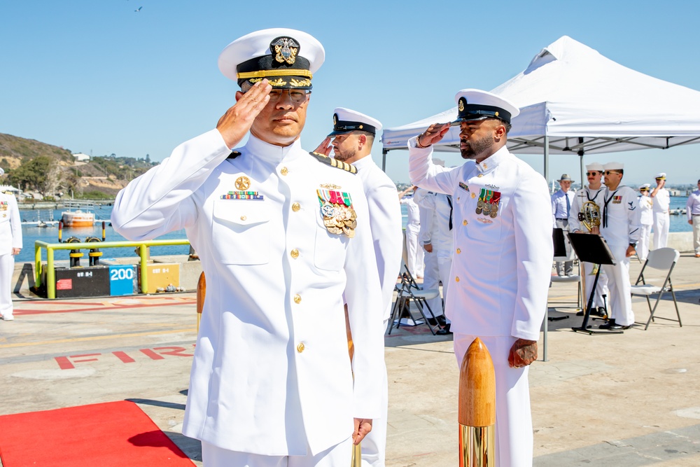 Commander, Submarine Squadron 11 holds Change of Command