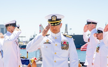 Commander, Submarine Squadron 11 holds Change of Command