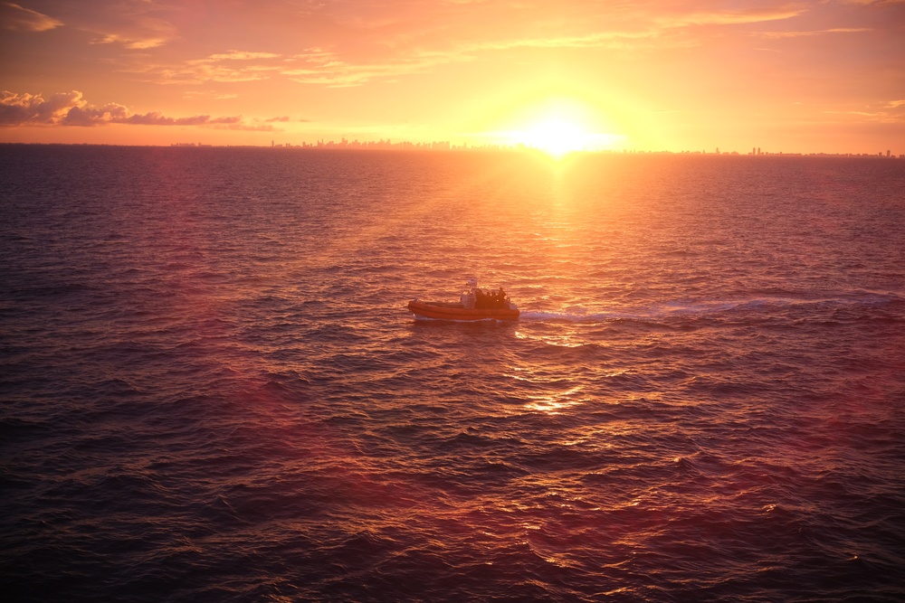 Coast Guard Cutter Mohawk conducts law enforcement boardings near Miami