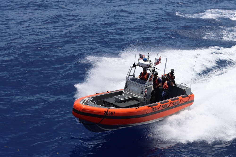 Coast Guard utilizes newest over-the-horizon cutter boat for pursuit training