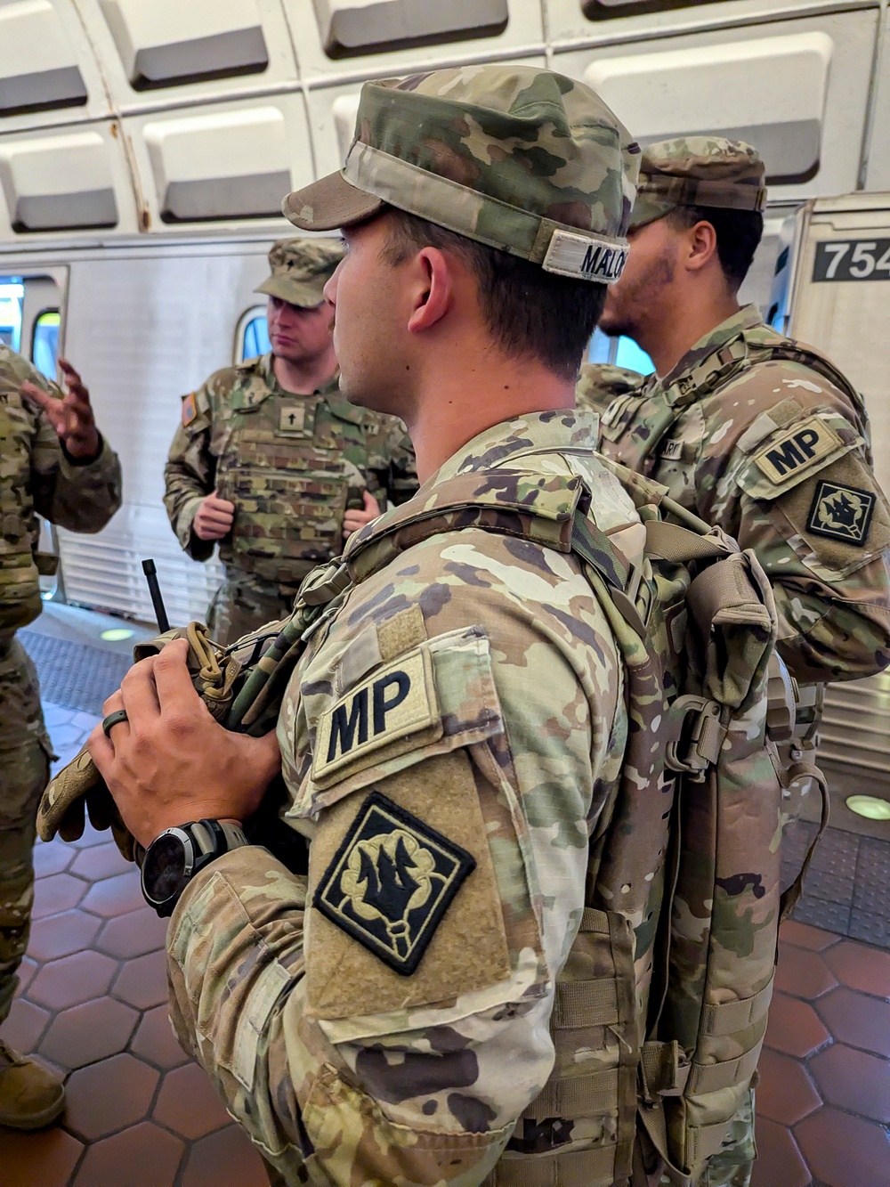 Mississippi Guard Soldiers Patrol the Washington Metro