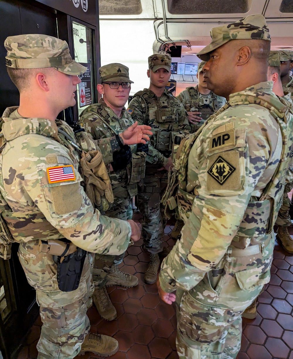 Mississippi Guard Soldiers Patrol the Washington Metro