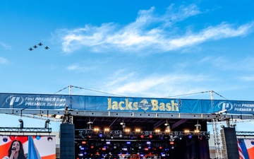 114th Fighter Wing conducts flyover for South Dakota State University Jacks Bash