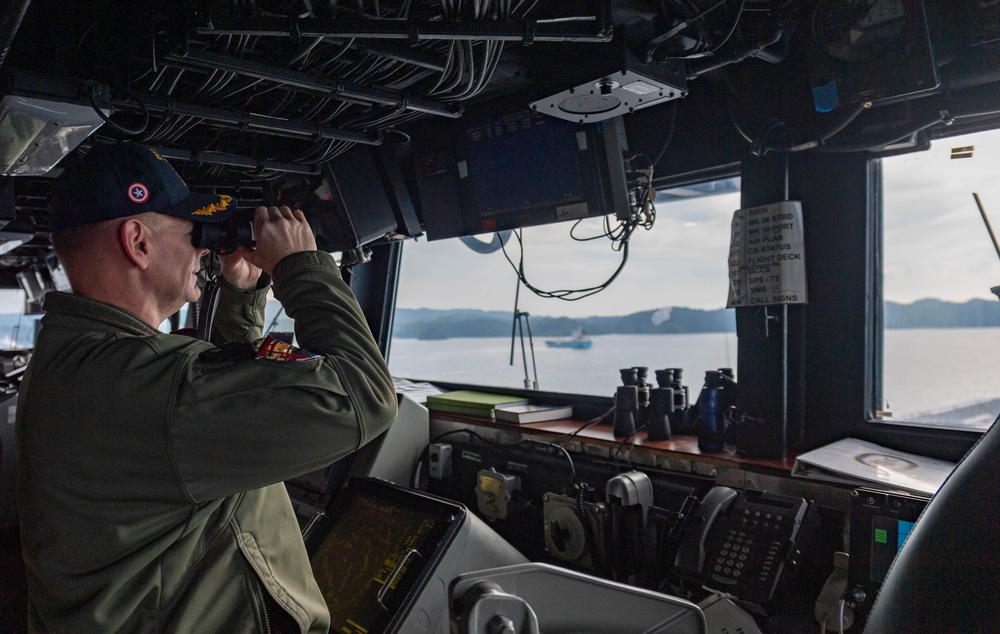 USS America (LHA 6) Departs Sasebo