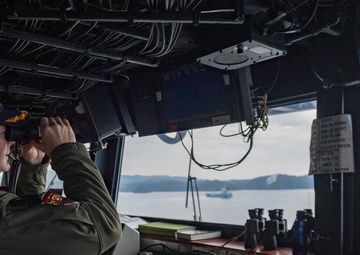 USS America (LHA 6) Departs Sasebo