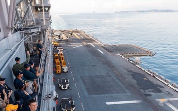 USS America (LHA 6) Departs Sasebo