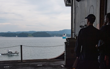 USS America (LHA 6) Departs Sasebo