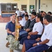 MU3 Manuel Hartman performs for students