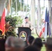 402nd AFSB commander Col. Courtney Sugai relinquishes command to Col. Matthew Amsdell in change of command ceremony