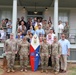 402nd AFSB commander Col. Courtney Sugai relinquishes command to Col. Matthew Amsdell in change of command ceremony
