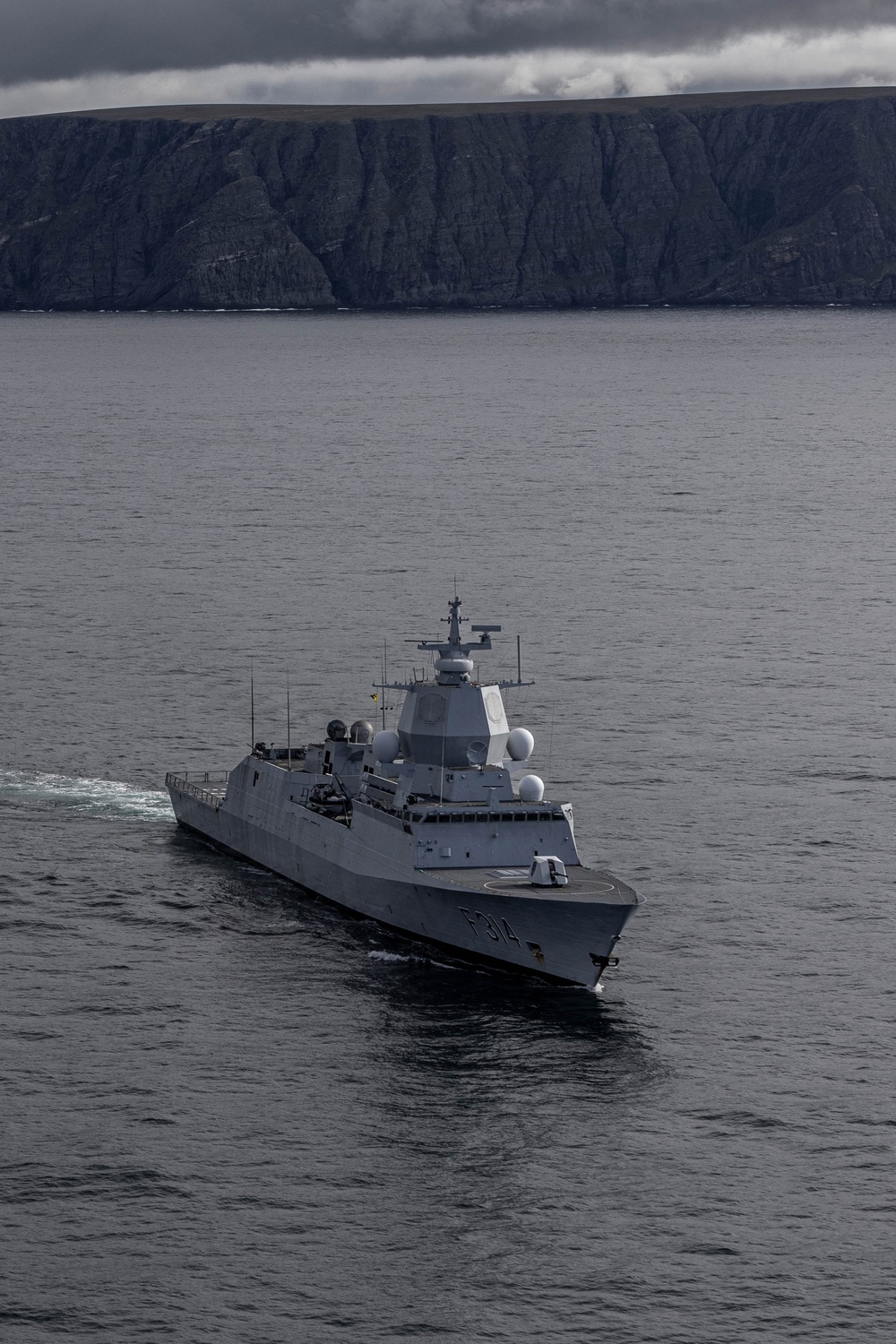 Destroyer Squadron Two Operates with Royal Norwegian Navy in the North Cape Fjord, Norway