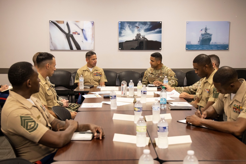 SMMC Ruiz visits Atlanta Marines