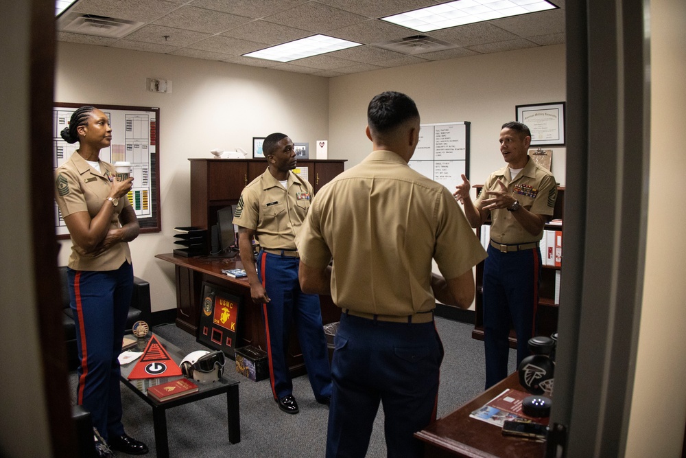 SMMC Ruiz visits Atlanta Marines