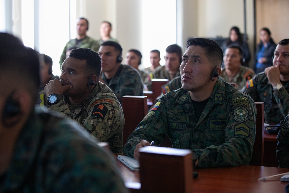 Kentucky National Guard State Partnership Program conducts joint air assault planning training exercise with Ecuadorian 9th Special Forces Brigade