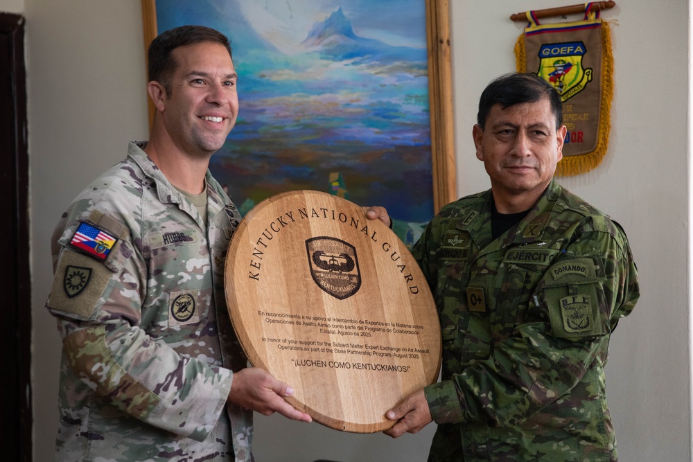 Kentucky National Guard State Partnership Program conducts joint air assault planning training exercise with Ecuadorian 9th Special Forces Brigade