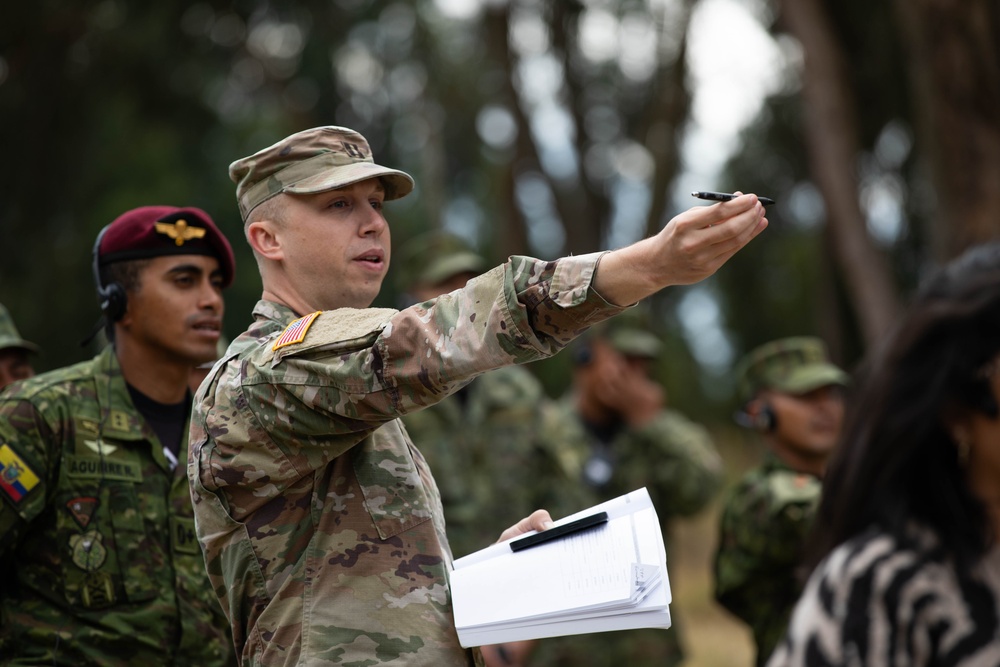 Kentucky National Guard State Partnership Program conducts joint air assault planning training exercise with Ecuadorian 9th Special Forces Brigade