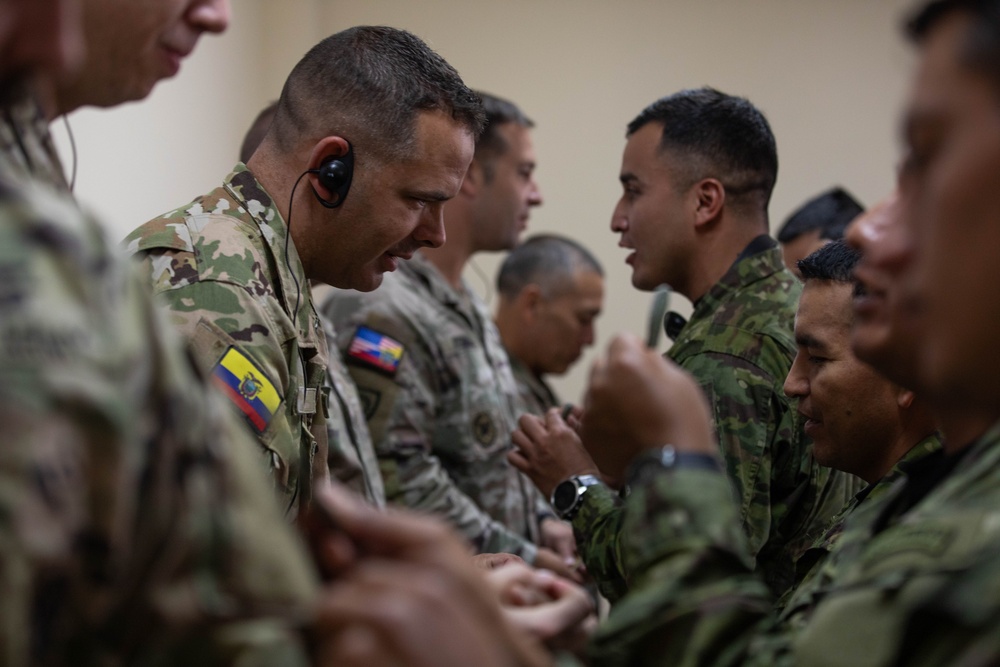 Kentucky National Guard State Partnership Program conducts joint air assault planning training exercise with Ecuadorian 9th Special Forces Brigade