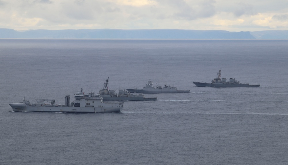 Destroyer Squadron Two Sails with Royal Norwegian Navy in the Norwegian Sea