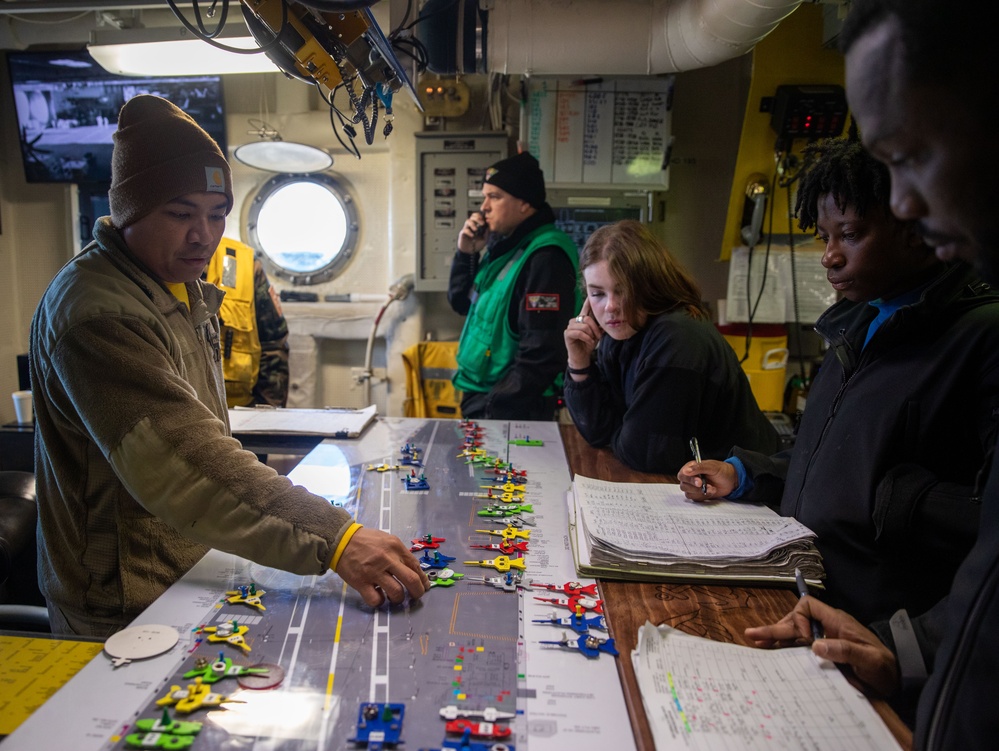 USS Gerald R. Ford (CVN 78) Sailors Plan Air Operations