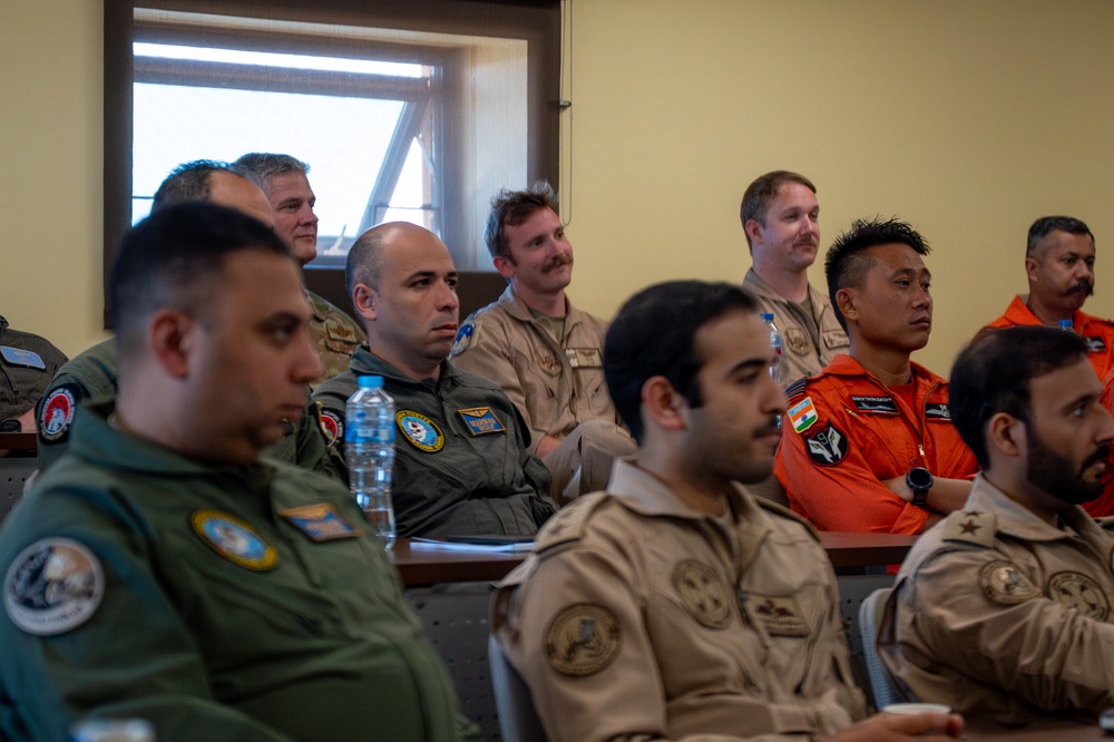 USAF and partner nation service members attend BRIGHT STAR 25 lecture series
