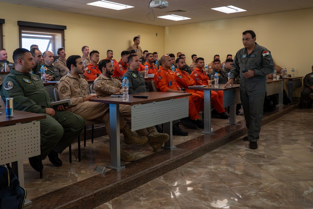 USAF and partner nation service members attend BRIGHT STAR 25 lecture series
