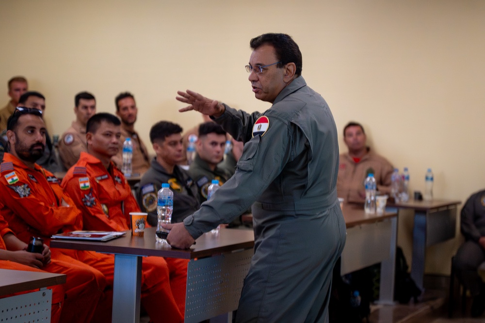 USAF and partner nation service members attend BRIGHT STAR 25 lecture series