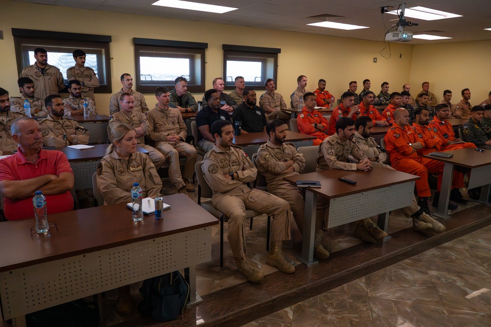 USAF and partner nation service members attend BRIGHT STAR 25 lecture series