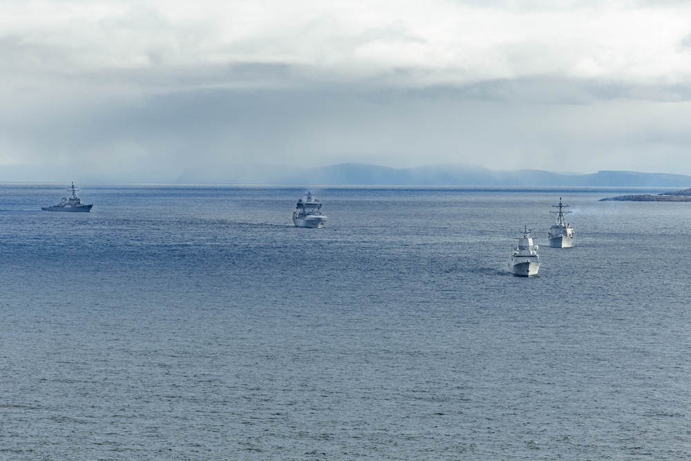 Destroyer Squadron Two Operates with Royal Norwegian Navy in North Cape Fjord