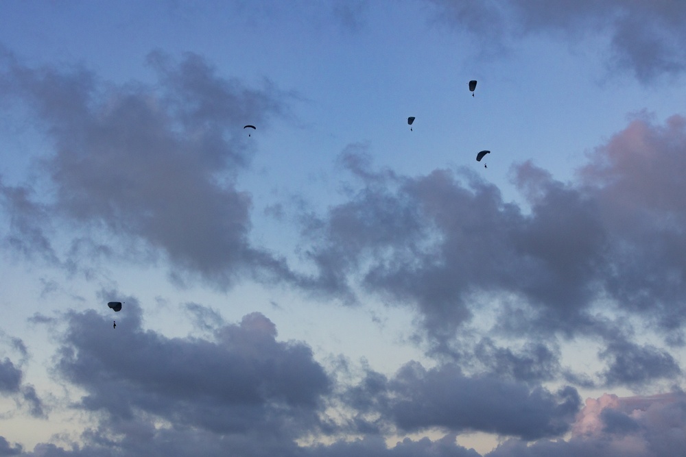 U.S. Marines With 4th Recon Conduct Parachute Operations At KTA