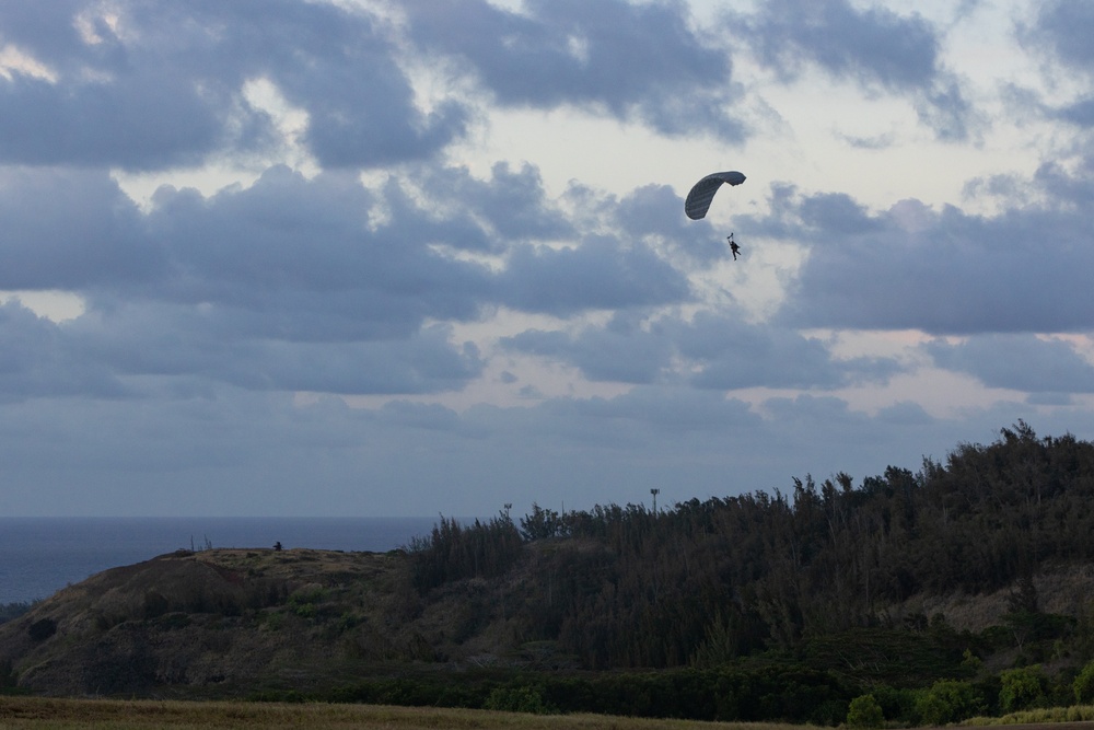U.S. Marines With 4th Recon Conduct Parachute Operations At KTA
