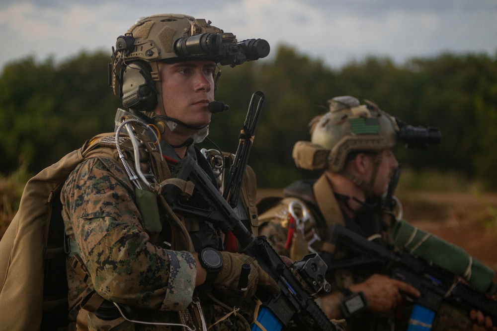 U.S. Marines With 4th Recon Conduct Parachute Operations At KTA