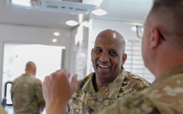Lieutenant General Jeth Rey Shows Support to National Guard Logistics Team