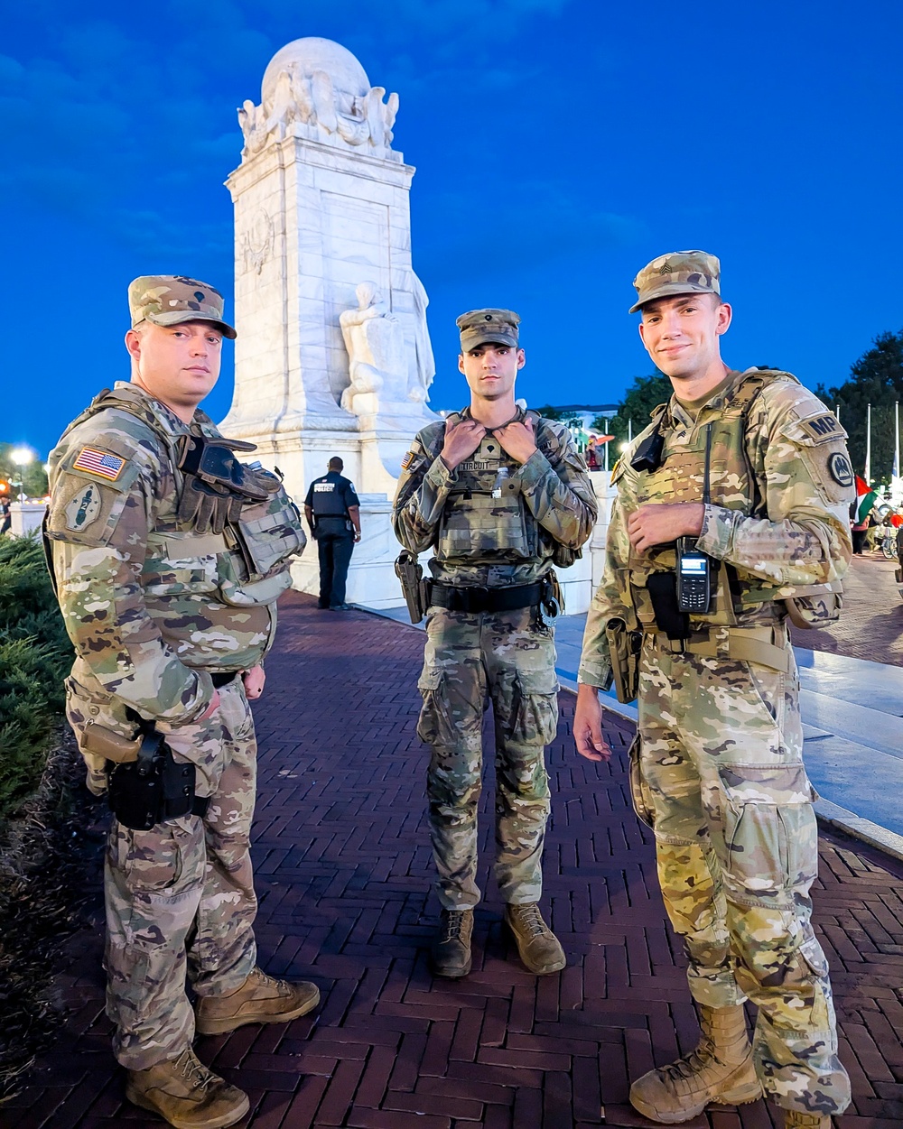 Louisiana Guard Patrols Union Station in Washington D.C.