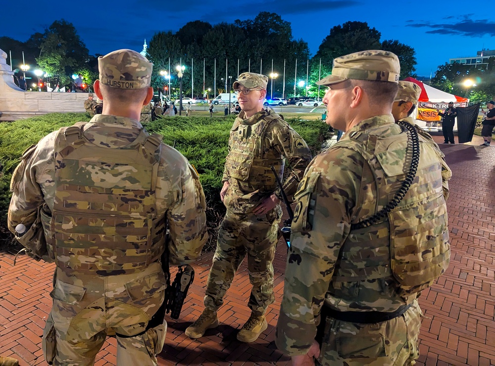 Louisiana Guard Patrols Union Station in Washington D.C.