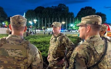 Louisiana Guard Patrols Union Station in Washington D.C.