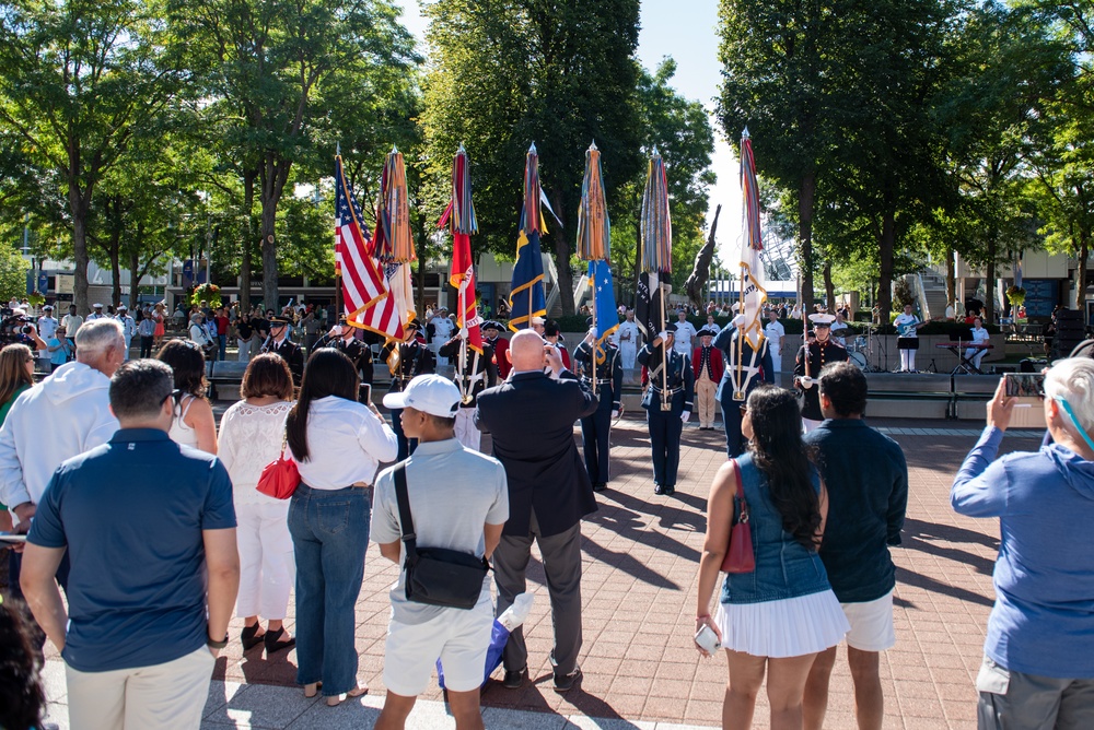 The U.S. Open hosts military appreciation ceremony