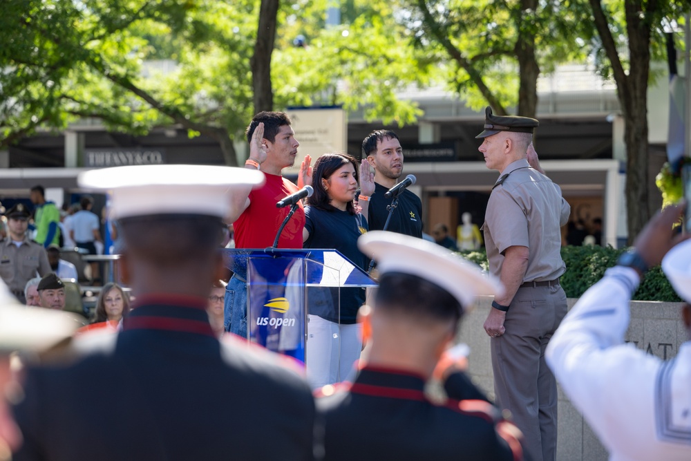 The U.S. Open hosts military appreciation ceremony