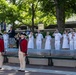 The Navy Band Sea Chanters perform at the U.S. Open Tennis Championships