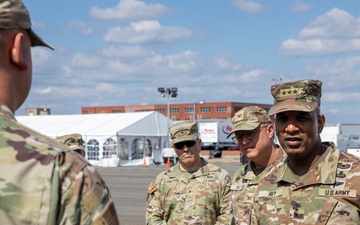 Lieutenant General Jeth Rey Shows Support to National Guard Logistics Team