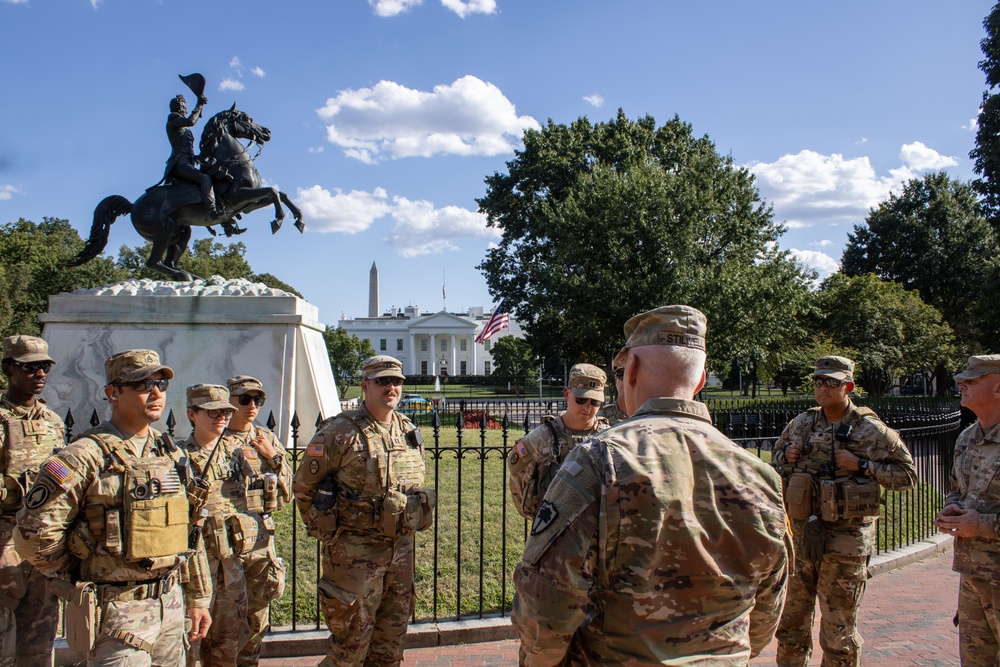 South Carolina Adjutant General Speaks With Soldiers