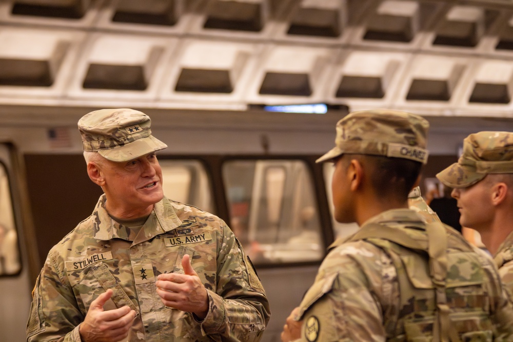 South Carolina Adjutant General Speaks With Soldiers