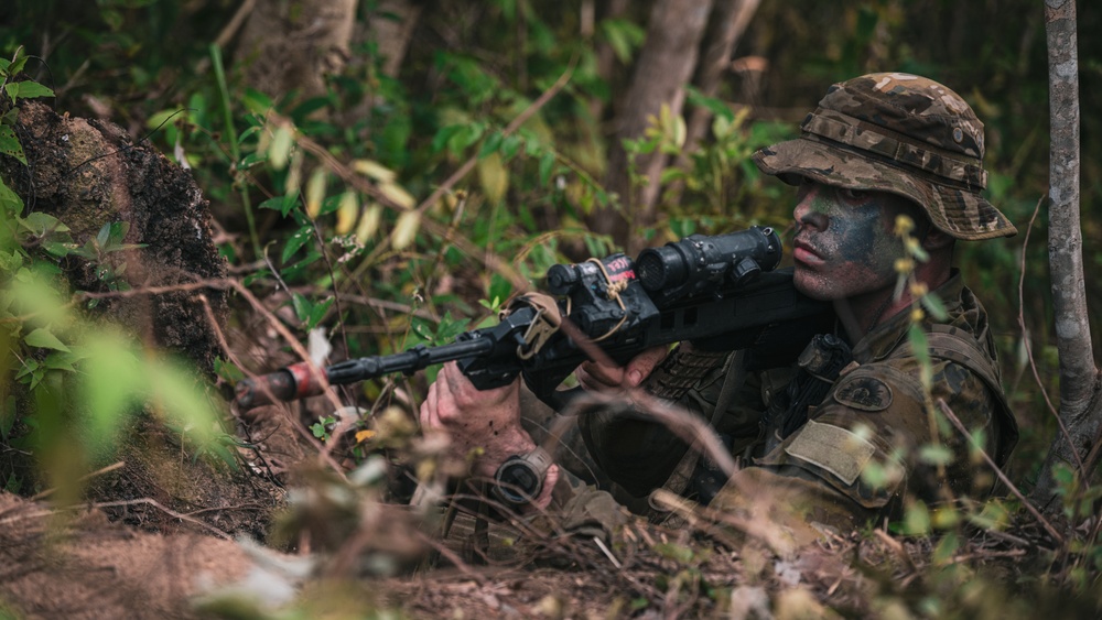 Partner nations conduct Jungle field training exercise with simulated combat during Super Garuda Shield25