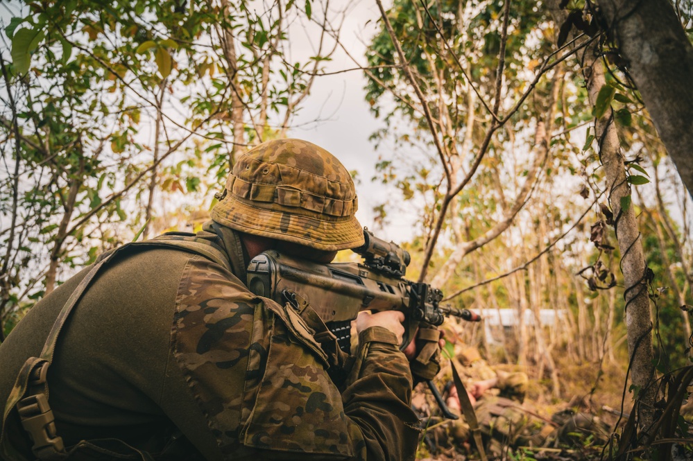 Partner nations conduct Jungle Field Training Exercise, simulating combat during Super Garuda Shield 25