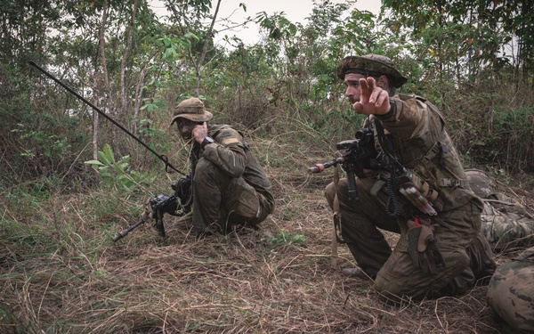 Partner nations conduct Jungle field training exercise with simulated combat during Super Garuda Shield25
