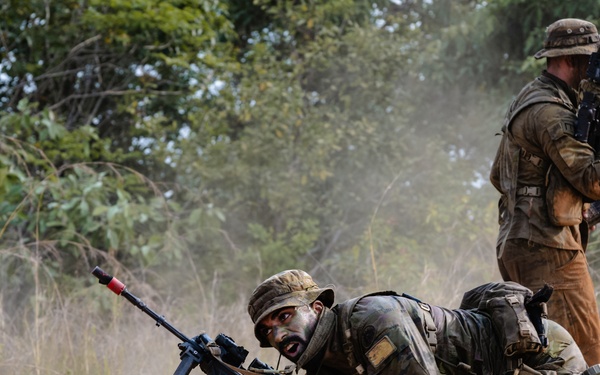 Partner nations conduct Jungle field training exercise with simulated combat during Super Garuda Shield25