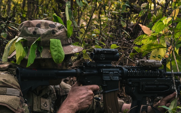 Partner nations conduct Jungle field training exercise with simulated combat during Super Garuda Shield25